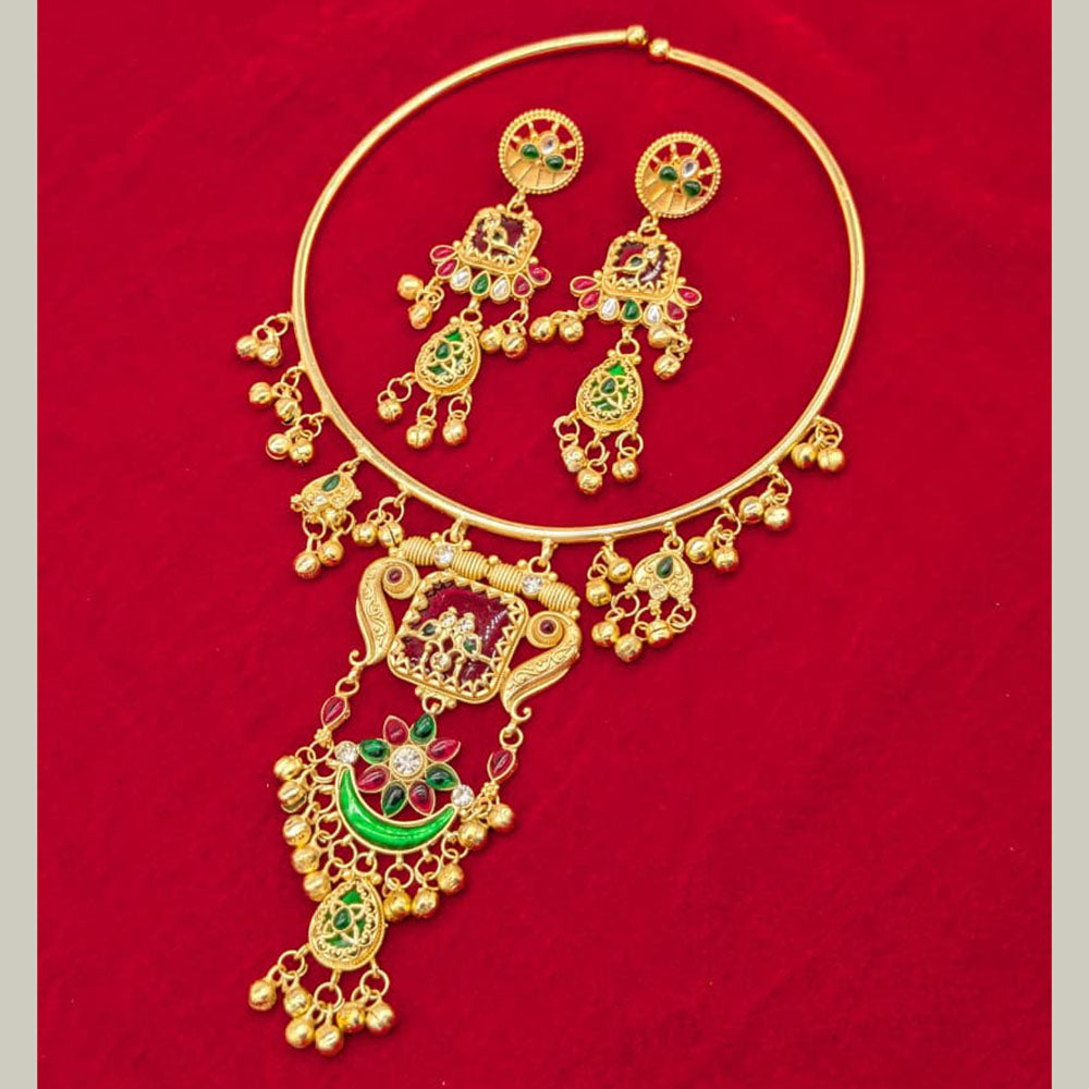 SNERA Graceful Pota Stone And Pearl Necklace Set