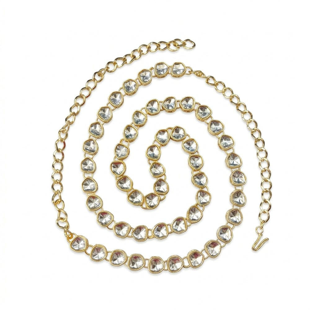 SNERA Crystal Stone Designer Kamarbandh for Women