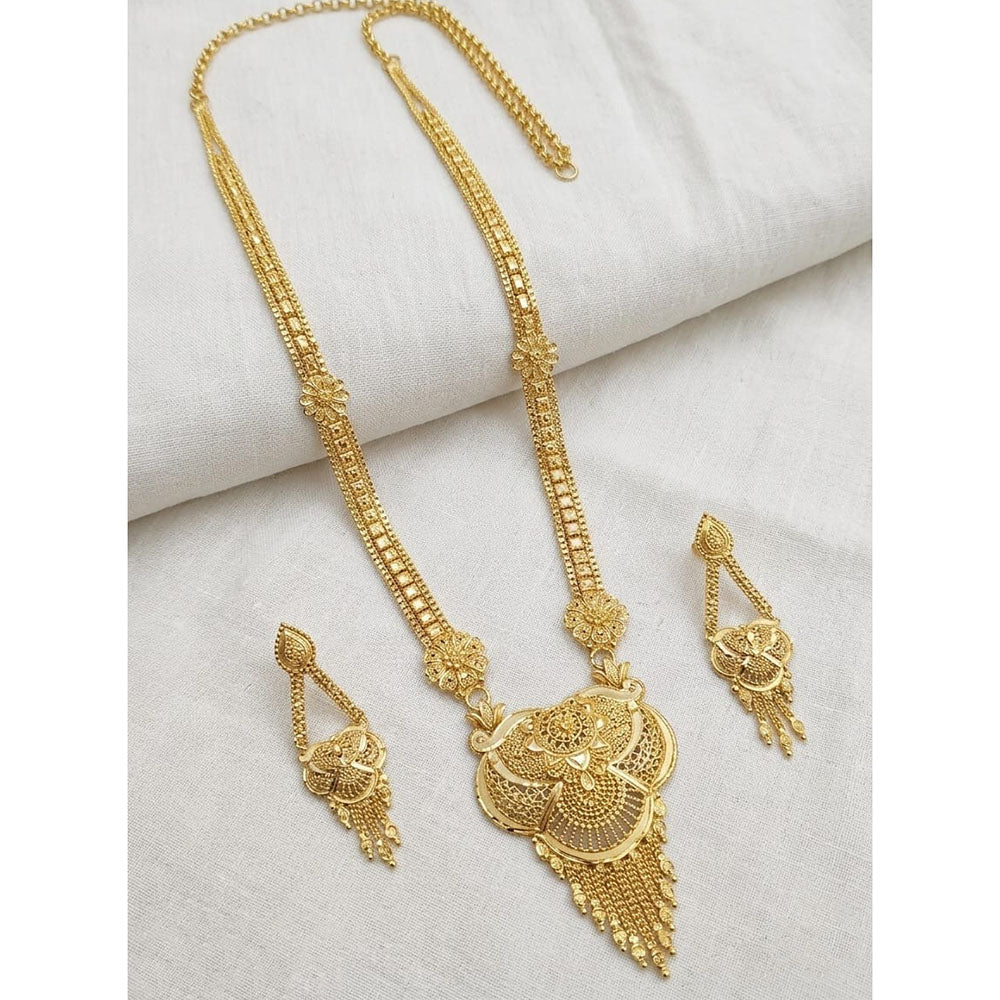 SNERA Gold Plated Stylish Traditional Indian Touch Necklace Set