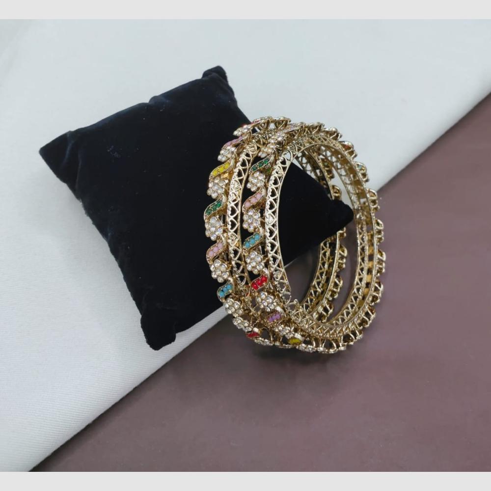 SNERA Elegant Austrain Stone Designer Bangles Set