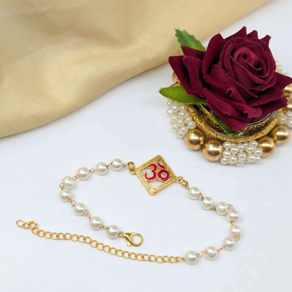 SNERA Designer Meenakari And Pearl Rakhi for Raksha Bandhan