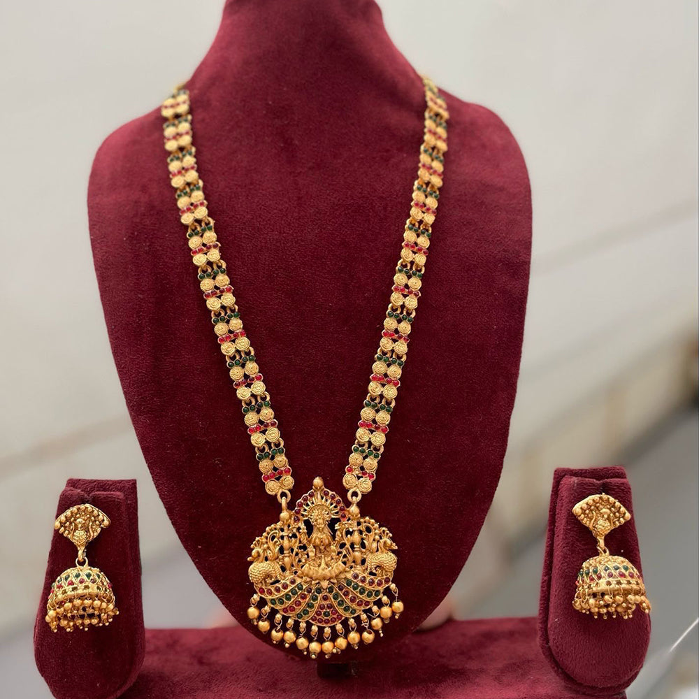 SNERA Timeless Pota Stone And Beads Temple Long Necklace Set