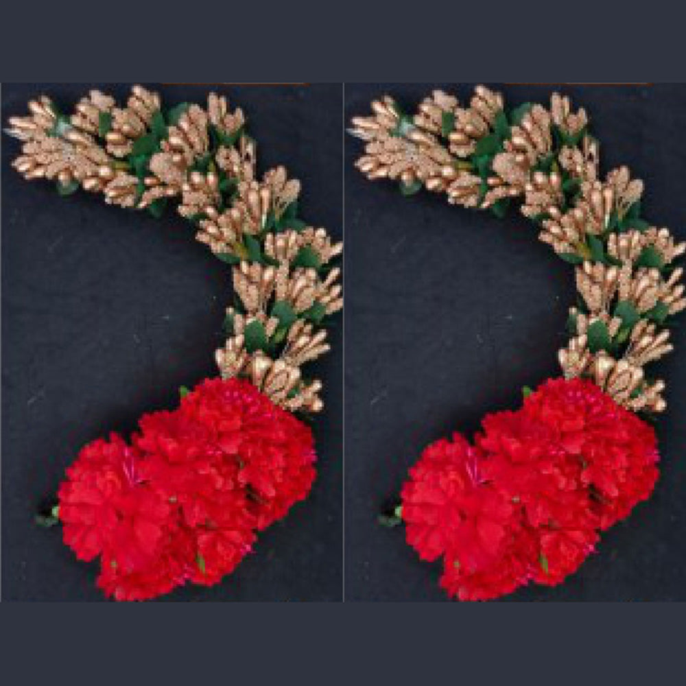 Kavya's Kreation Designer Floral Hair Brooch Combo