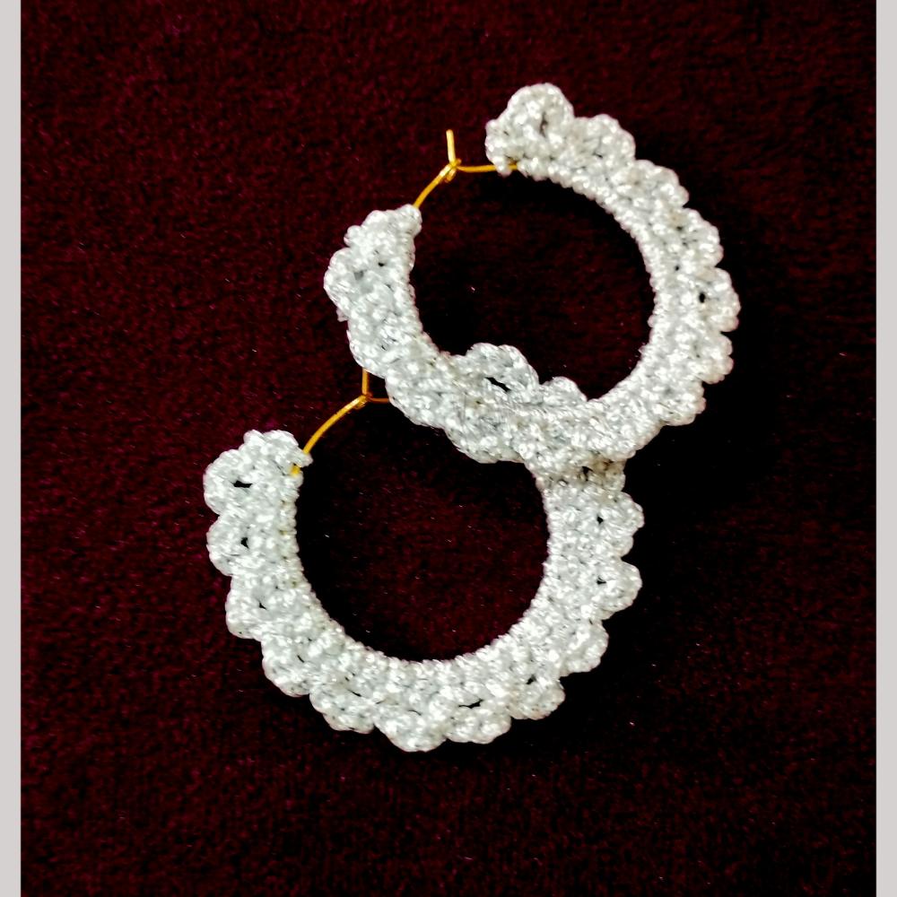 Kavya's Kreation Handmade Thread Dangler Earrings