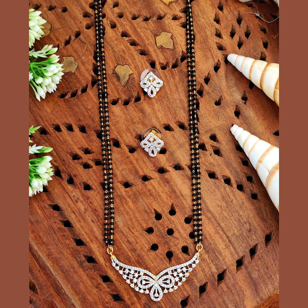 Everlasting Quality Jewels Gold Plated Austrian Stone Mangalsutra