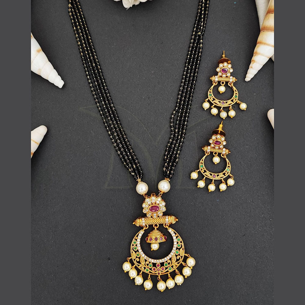 Everlasting Quality Jewels Gold Plated Austrian Stone Mangalsutra