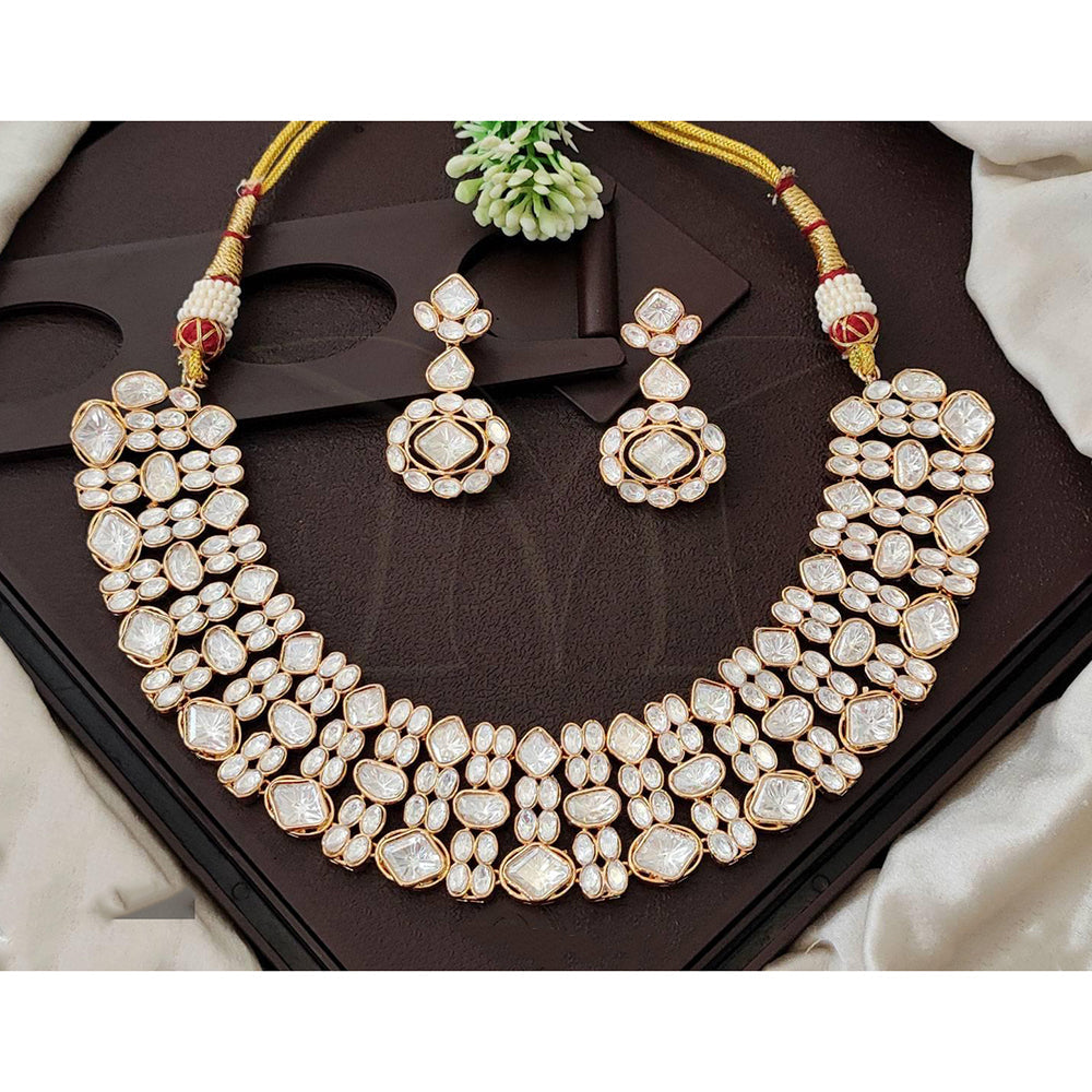 Everlasting Quality Jewels Royal Polki Kundan Necklace Set