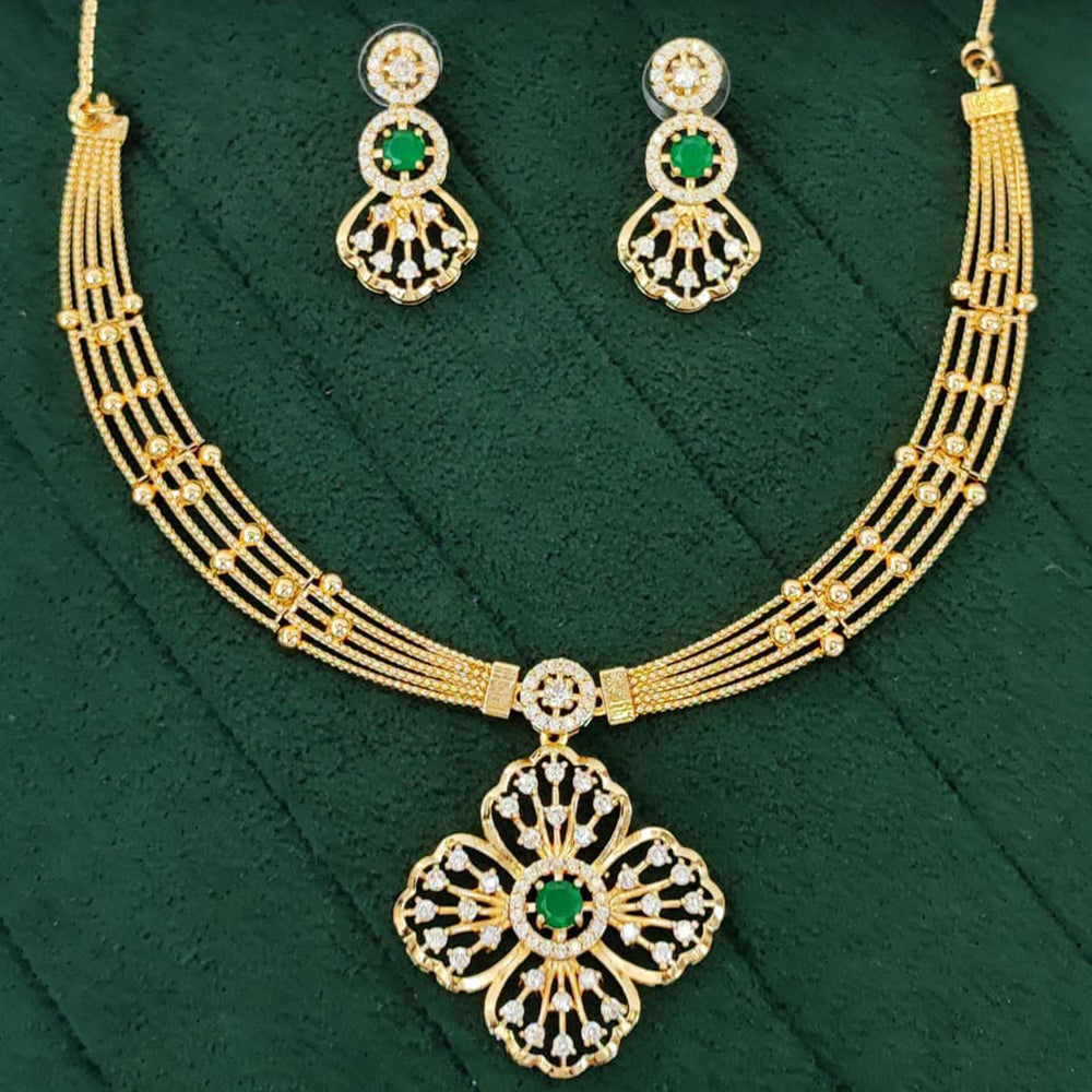 Everlasting Quality Jewels Shimmering American Diamond Necklace Set