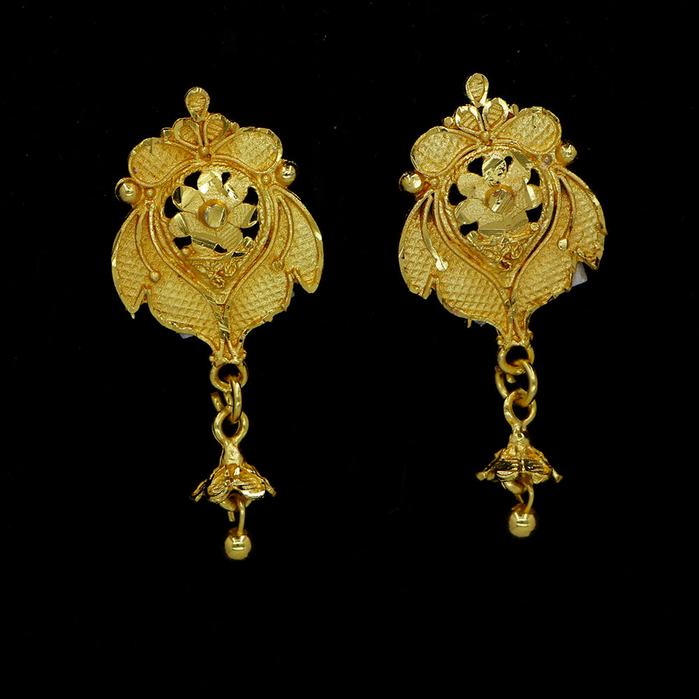 Mahavir Gold Plated Dangler Earrings