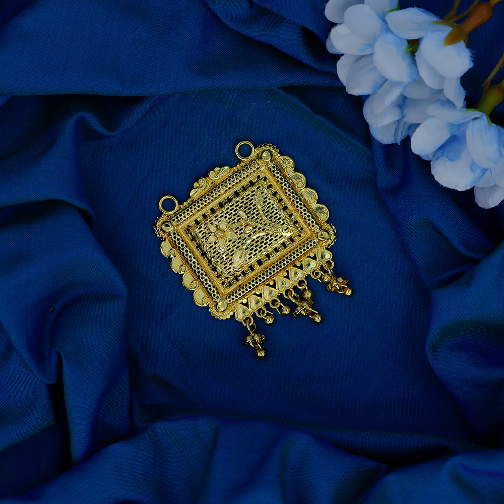 Mahavir Stylish DYE Gold Plated Pendant for Women