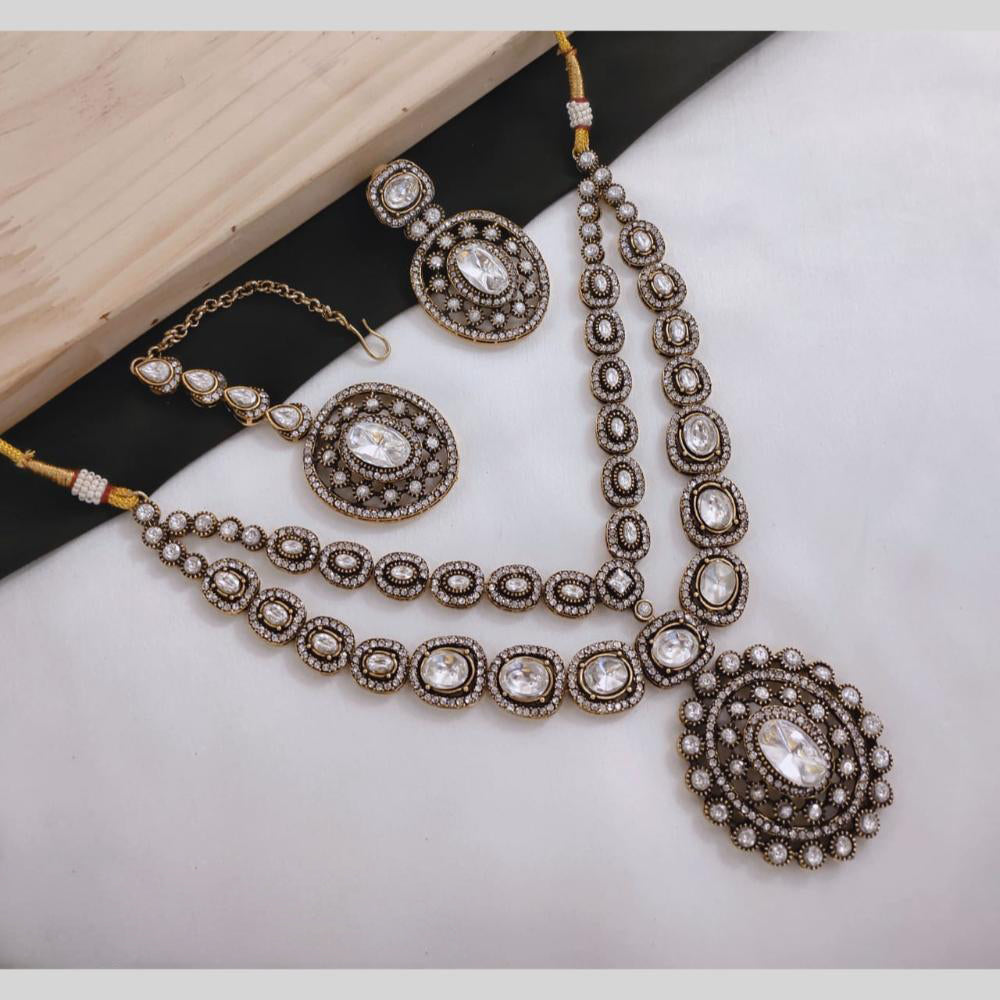 FS Collection Gold Plated Necklace Set