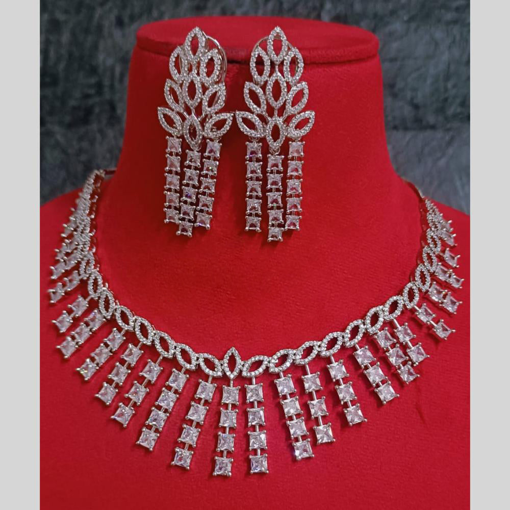 FS Collection American Diamond Necklace Set