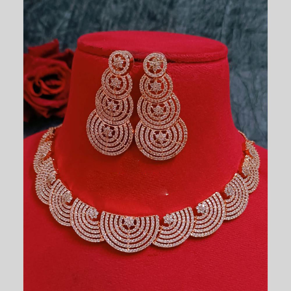 FS Collection American Diamond Necklace Set