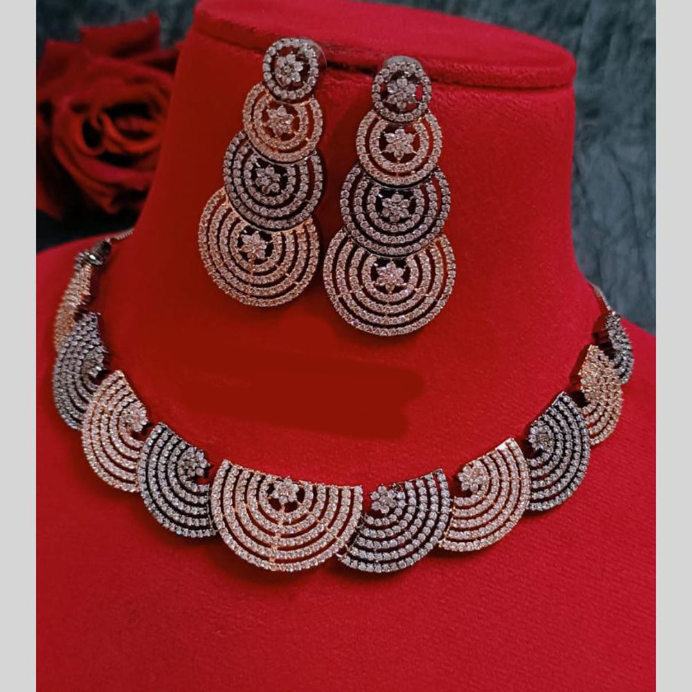 FS Collection American Diamond Necklace Set