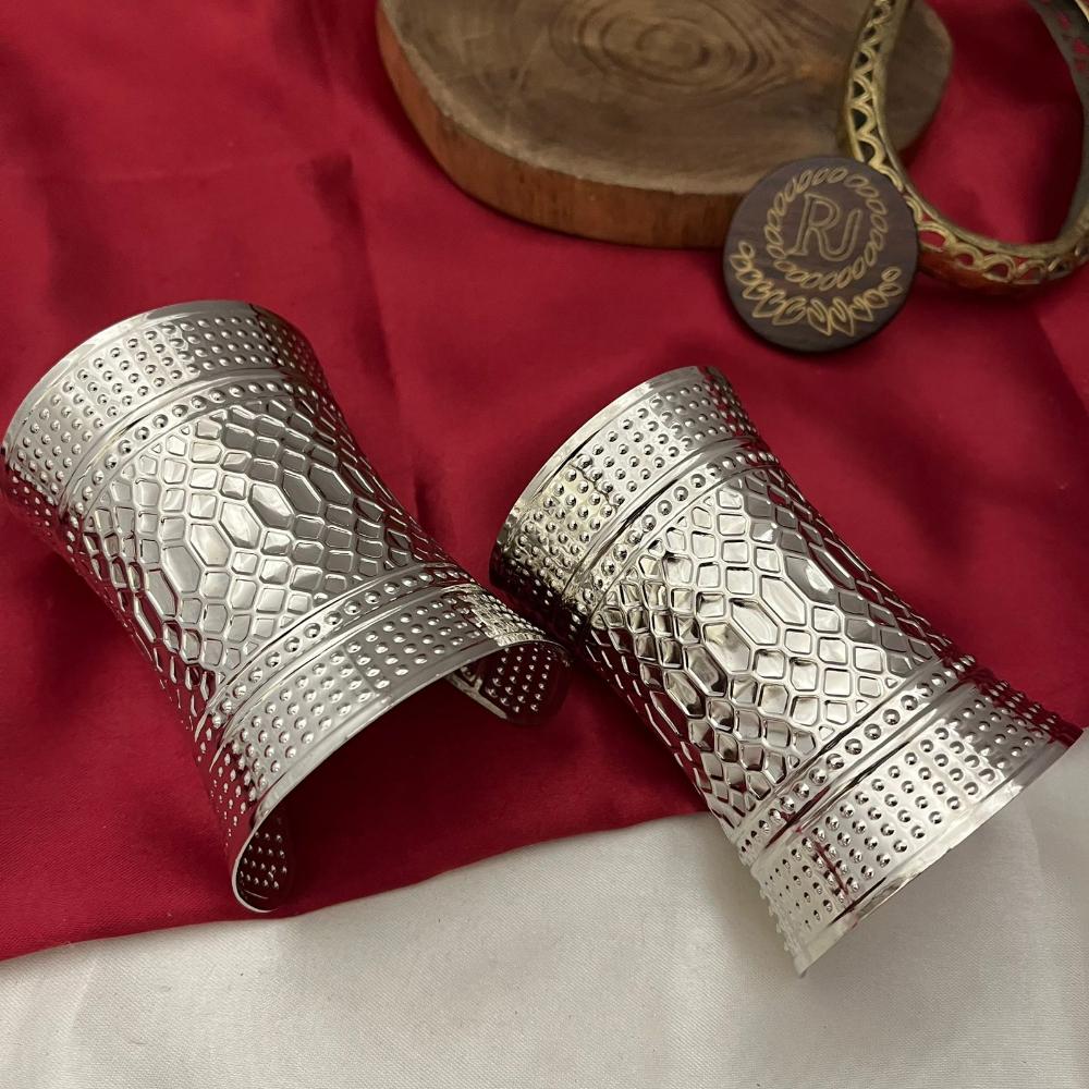 FS Collection Oxidised Plated Openable Bangle