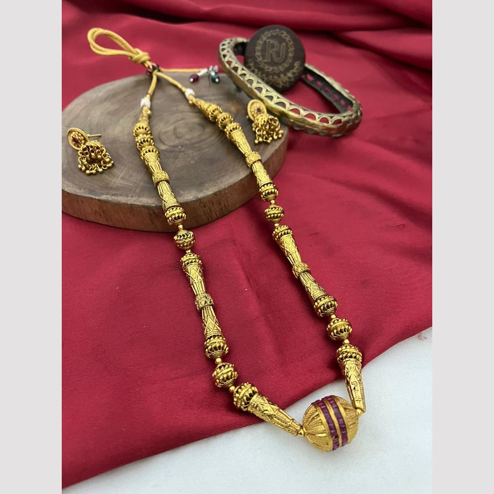 FS Collection Gold Plated Necklace Set