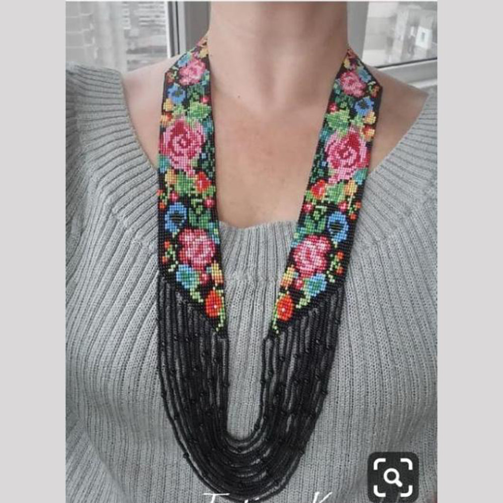 FS Collection Handmade Moti Long Neckalce