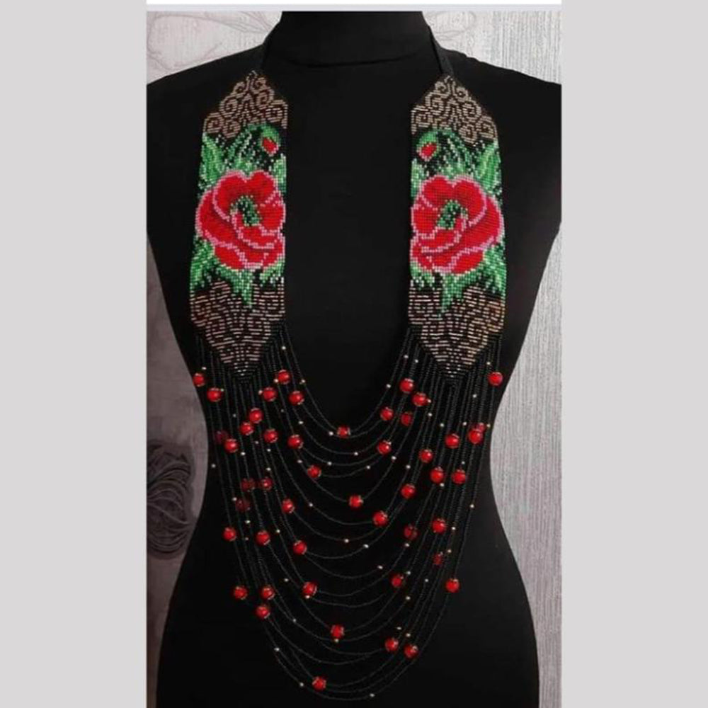 FS Collection Handmade Moti Long Neckalce