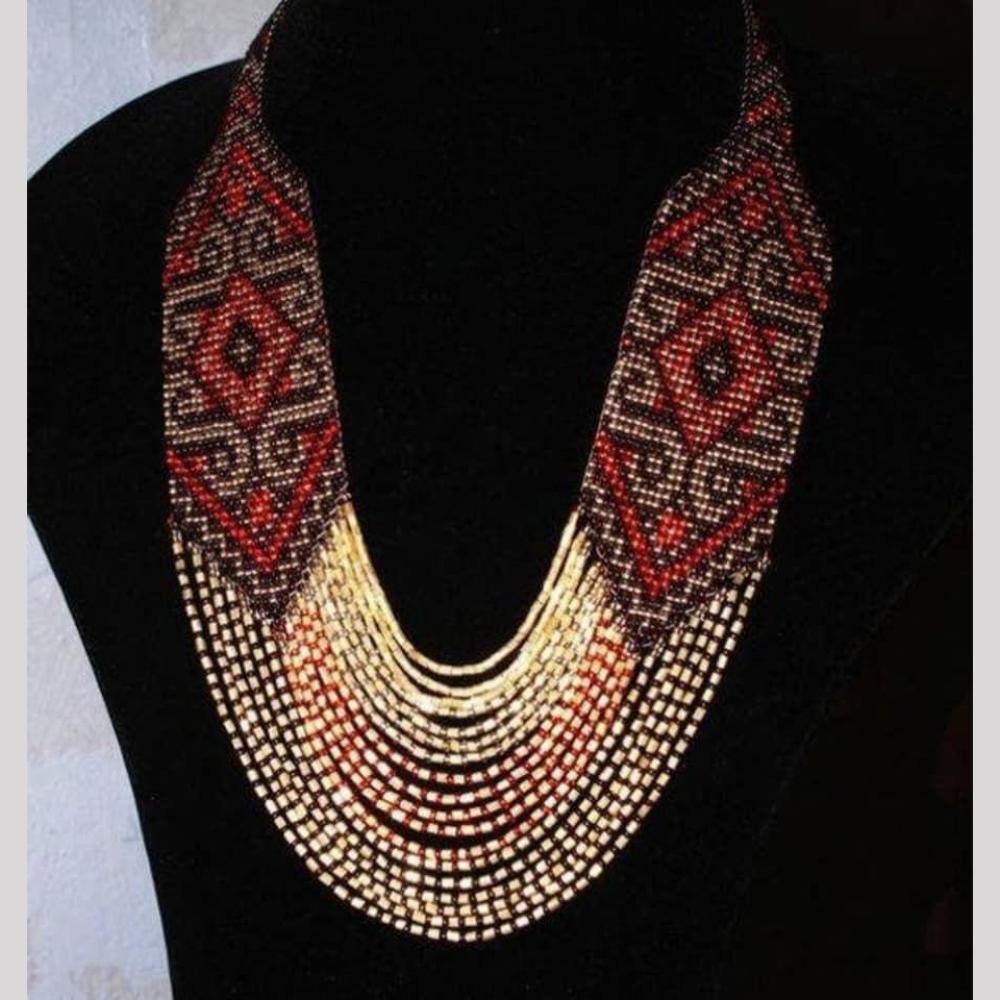 FS Collection Handmade Moti Long Neckalce