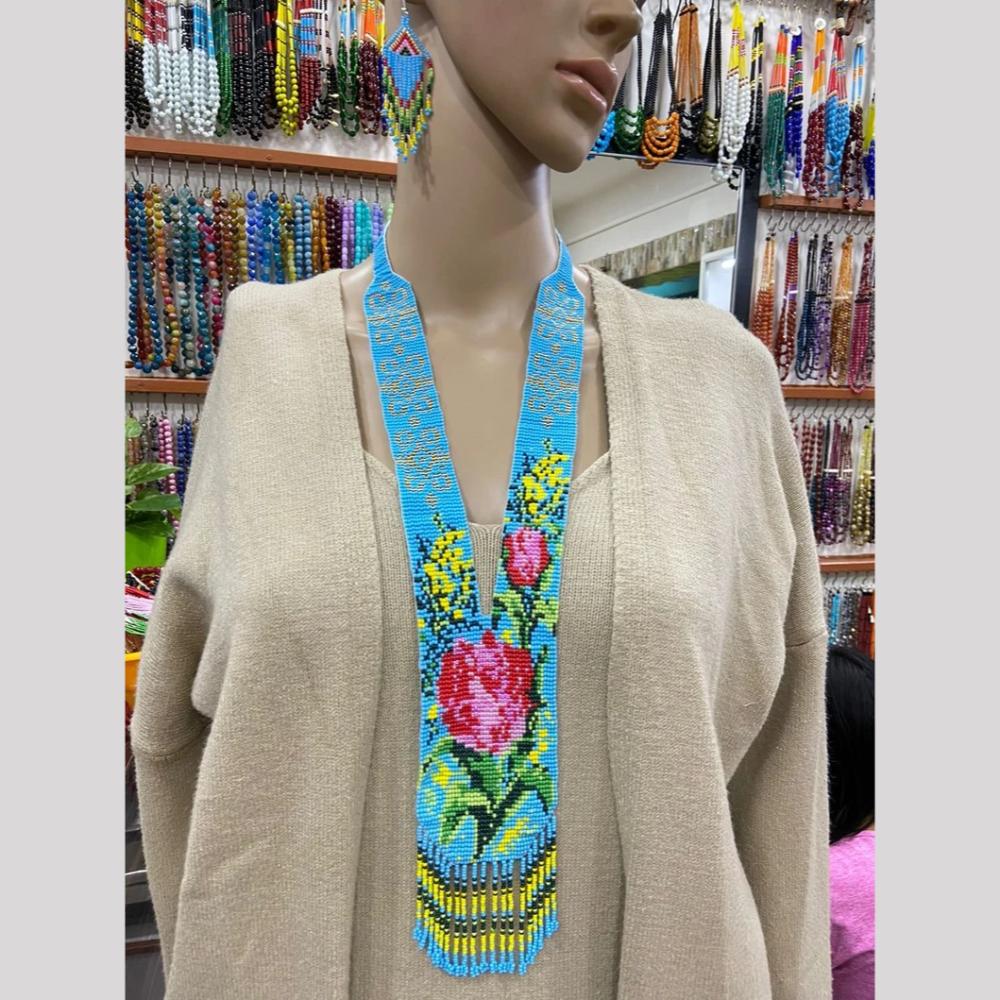 FS Collection Handmade Moti Long Neckalce