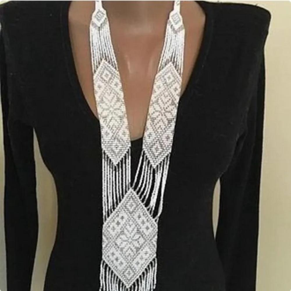 FS Collection Handmade Moti Long Neckalce