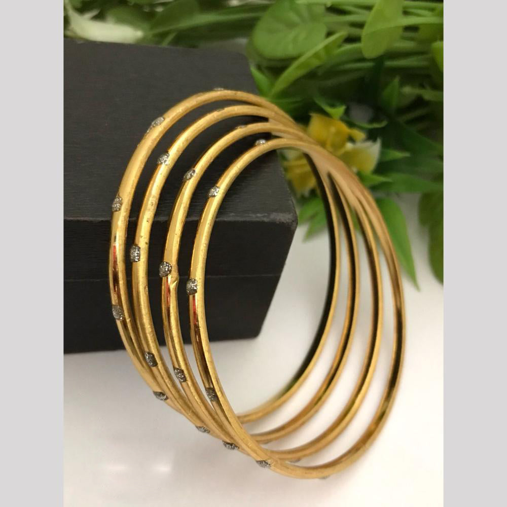 FS Collection Gold Plated Bangle Set
