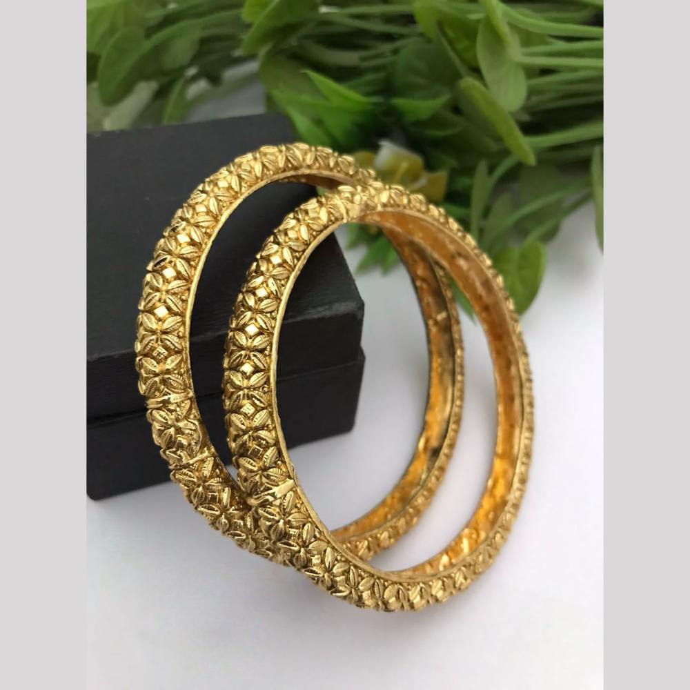 FS Collection Gold Plated Bangle Set