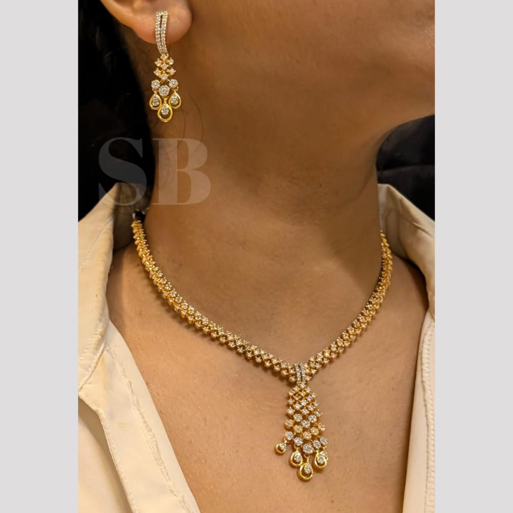 FS Collection Shiny Austrian Stone Embellishment Necklace Set