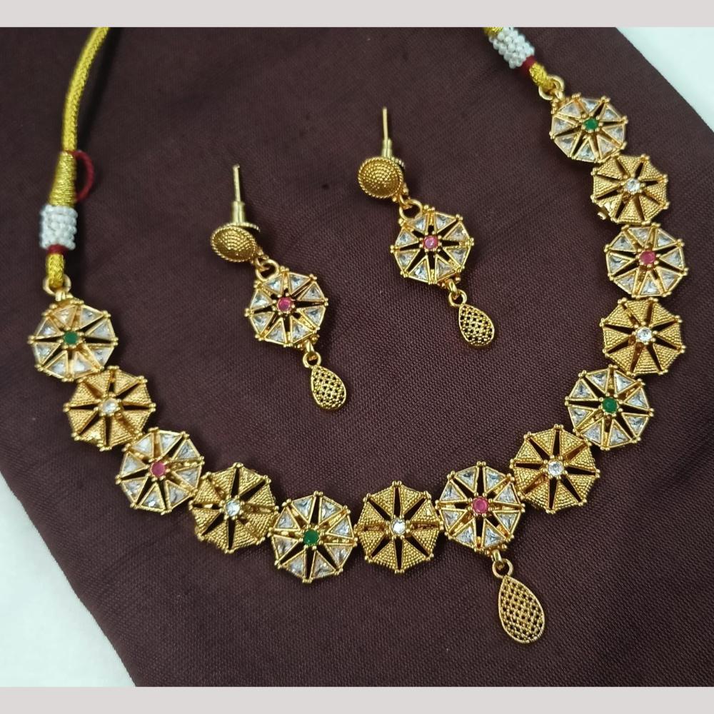 FS Collection Sparkling Austrian Stone Necklace Set