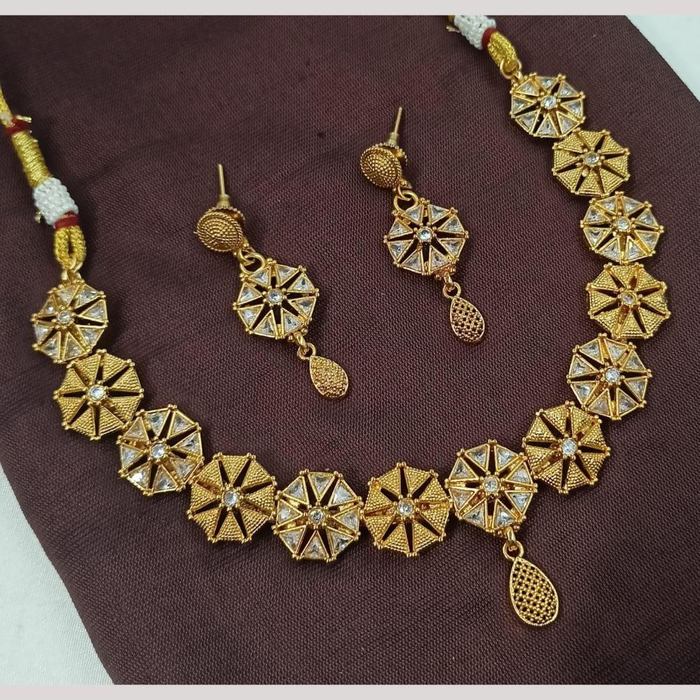 FS Collection Sparkling Austrian Stone Necklace Set