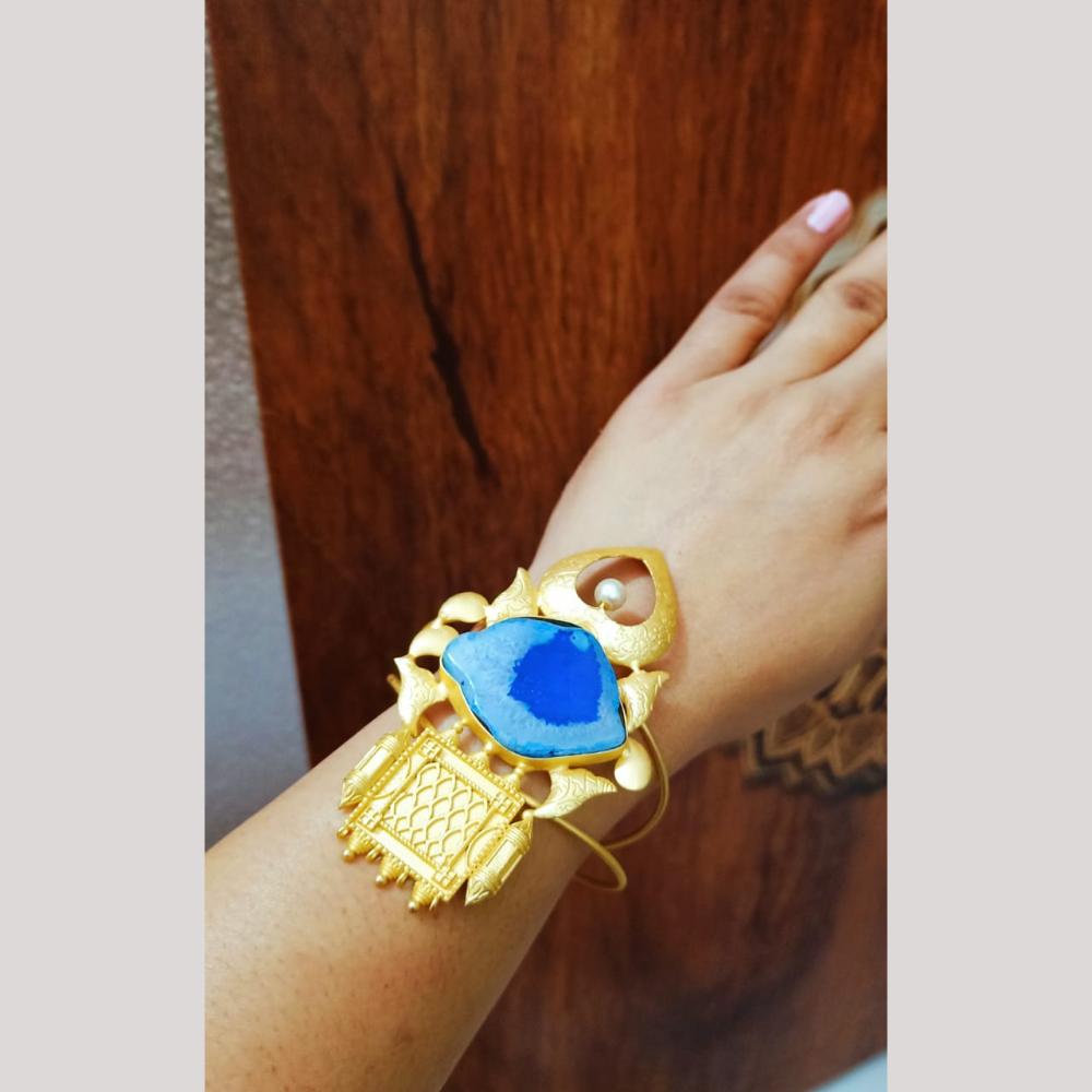 FS Collection Unique Artistic Blue Gemstone Bracelet