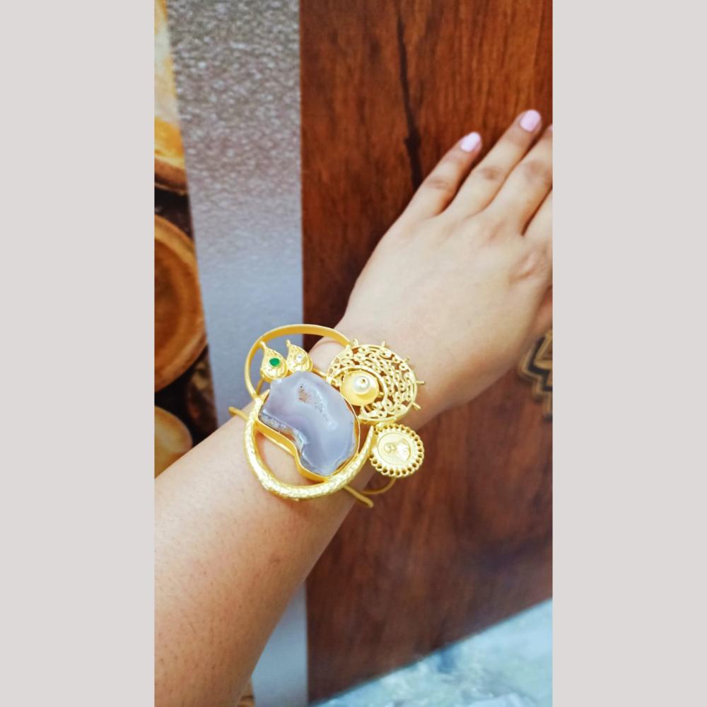 FS Collection Unique Artistic Multi Gemstone Bracelet