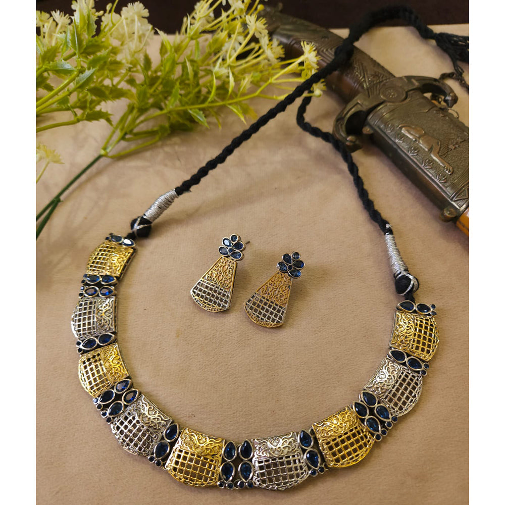 FS Collection Radiant Designer Pota Stone Necklace Set