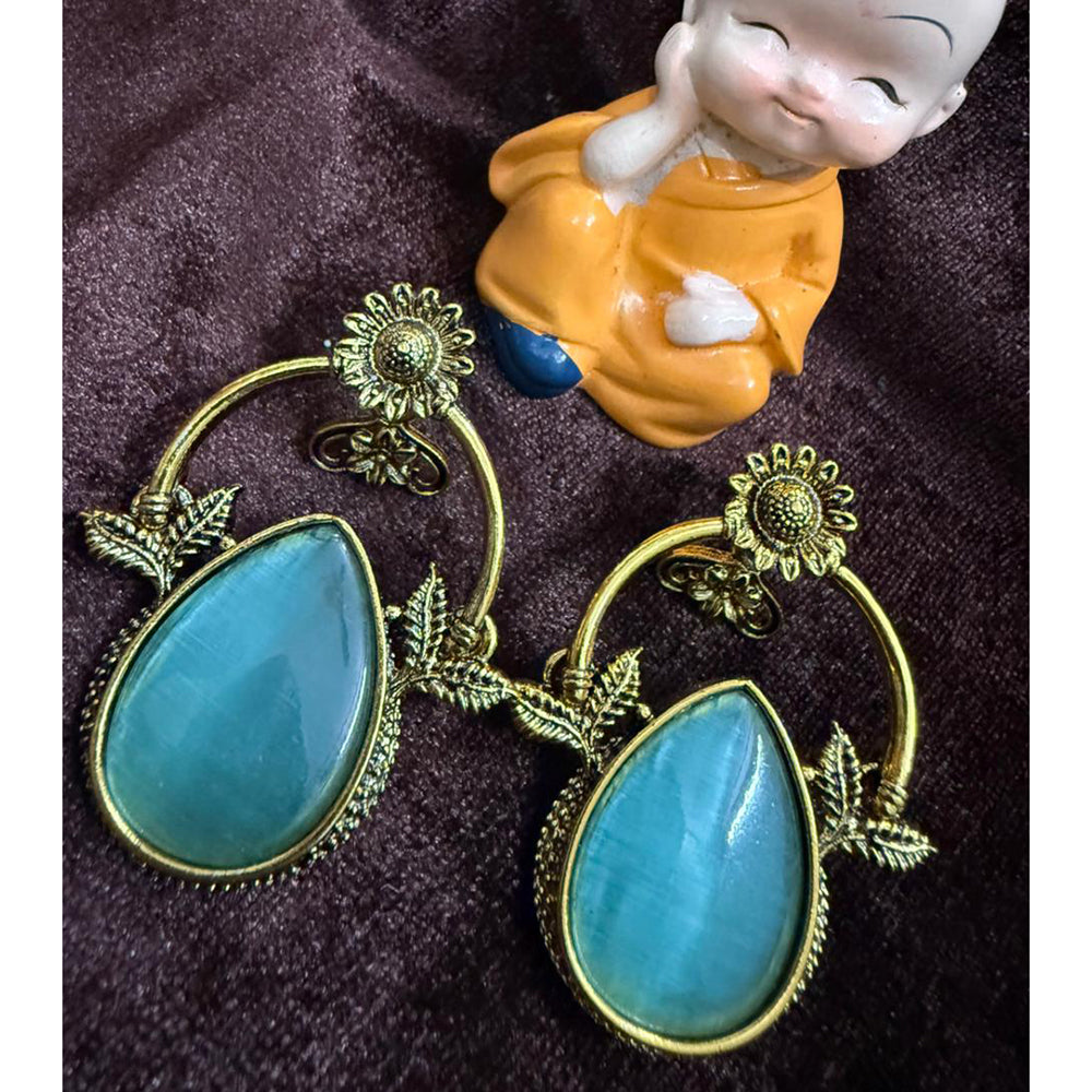 FS Collection Pota Stone Designer Dangler Earrings