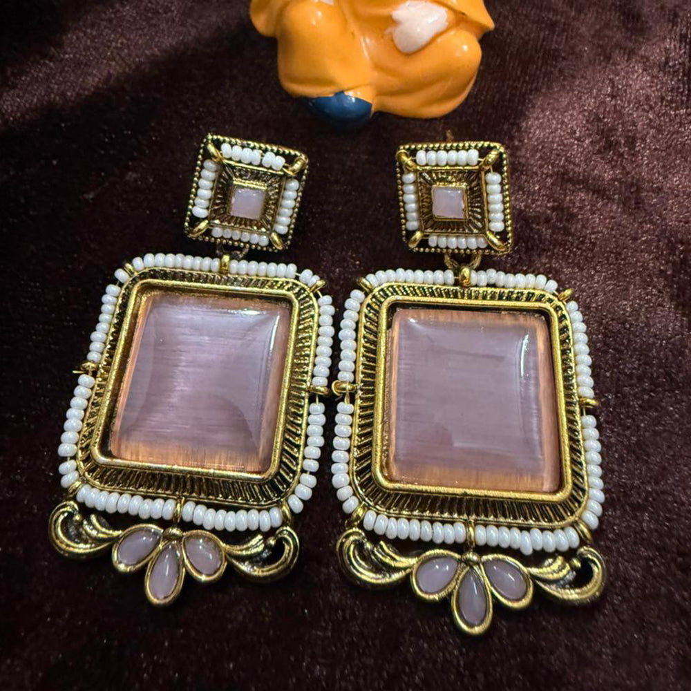 FS Collection Pota Stone Designer Dangler Earrings
