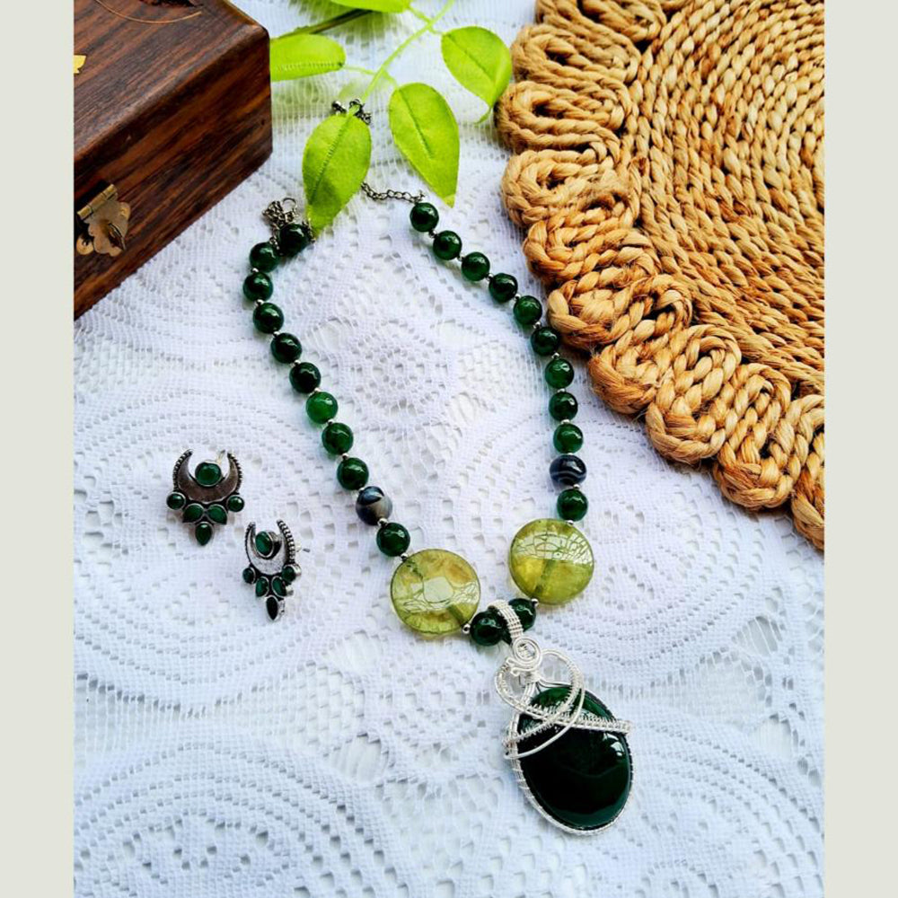 FS Collection Classic Design Beads Long Necklace Set