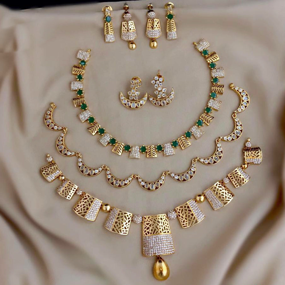 FS Collection Royal Austrian Stone Jewellery Combo Set