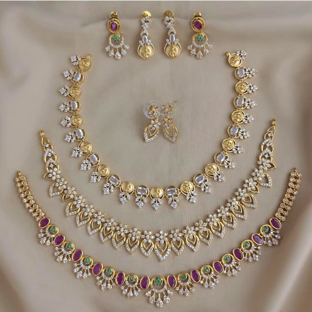 FS Collection Royal Austrian Stone Jewellery Combo Set
