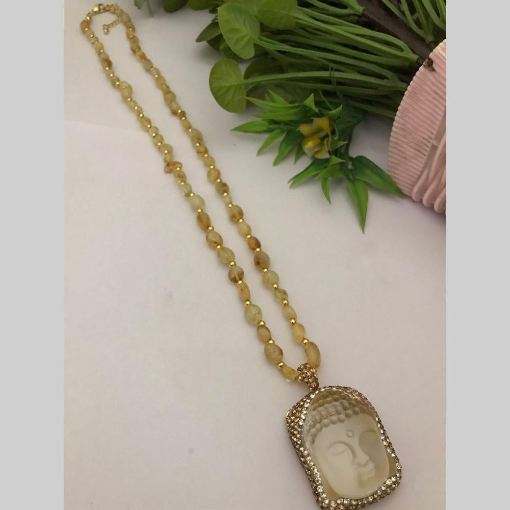 FS Collection Designer Pota Stone And Beaded Long Necklace