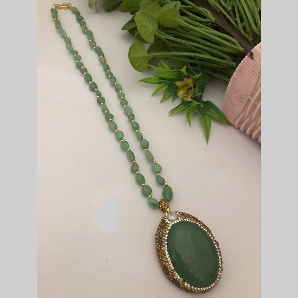 FS Collection Designer Pota Stone And Beaded Long Necklace
