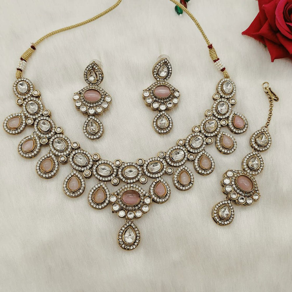 FS Collection Graceful Pota Stone Necklace Set
