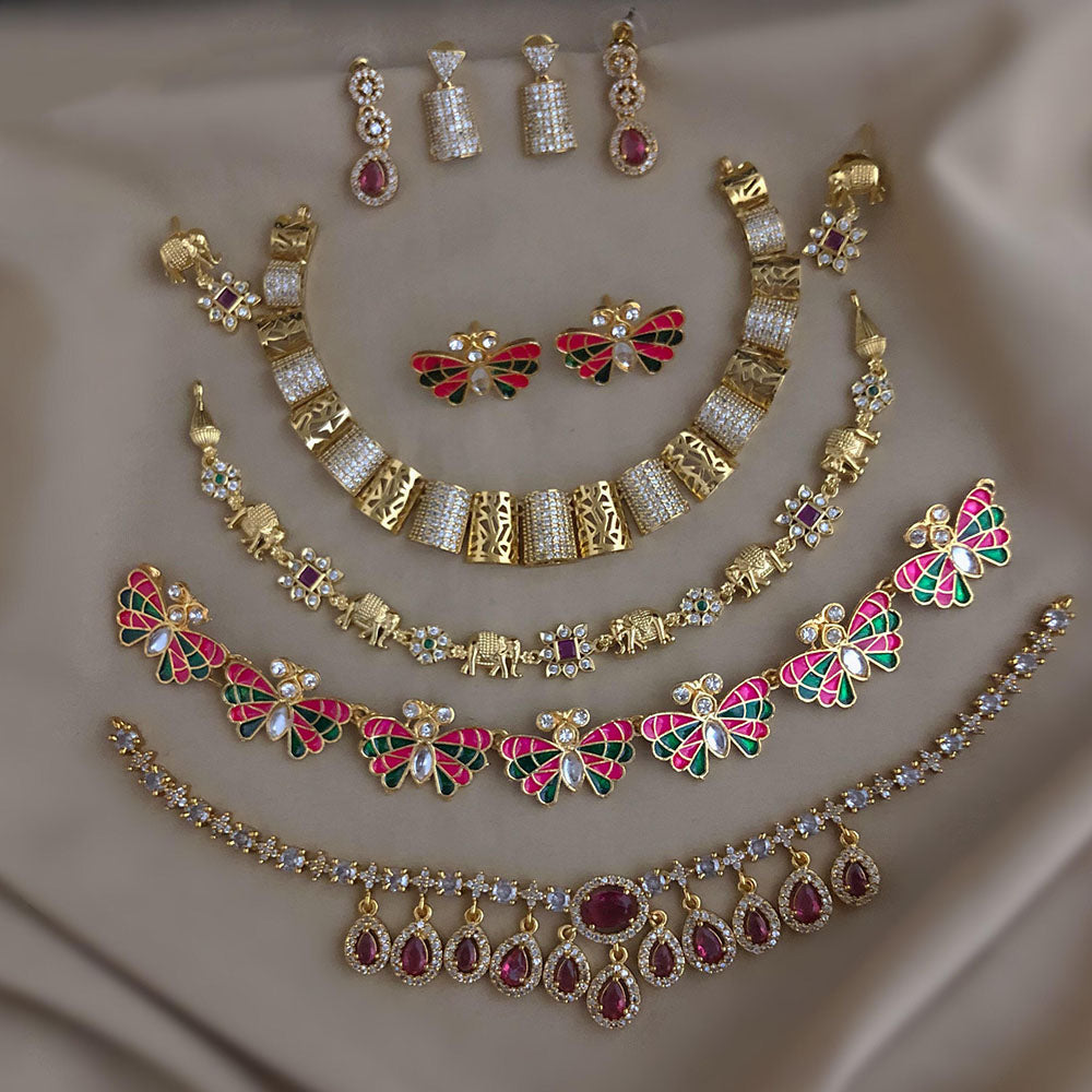 FS Collection Royal Austrian Stone Jewellery Combo Set