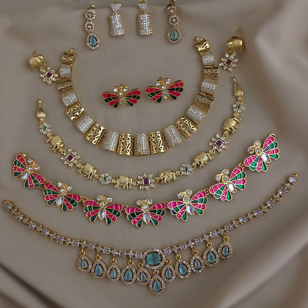 FS Collection Royal Austrian Stone Jewellery Combo Set