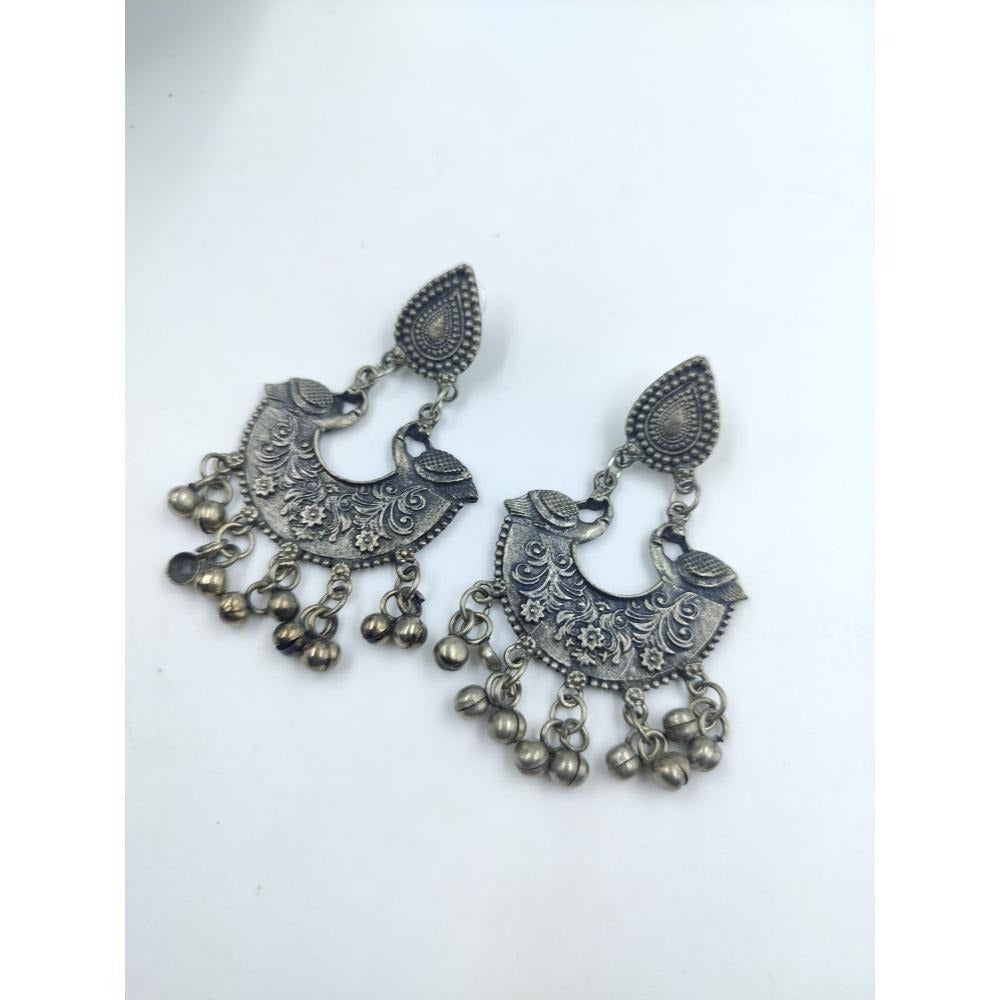 Akruti Collection Oxidised Plated Dangler Earrings