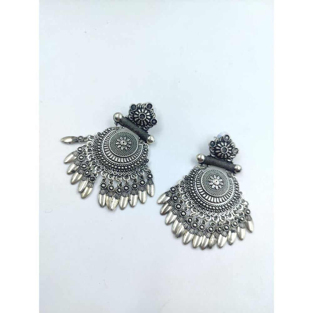 Akruti Collection Oxidised Plated Dangler Earrings
