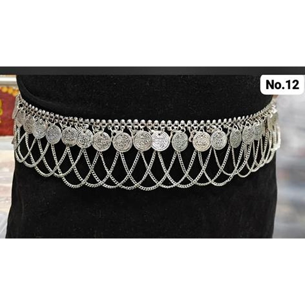 Akruti Collection Oxidised Plated Kamarbandh – JewelEMarket