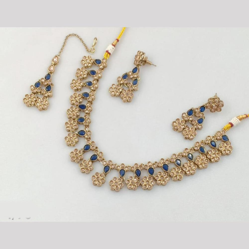 Akruti Collection Gold Plated Neckalce Set