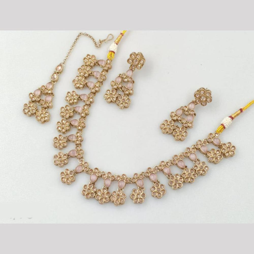 Akruti Collection Gold Plated Neckalce Set