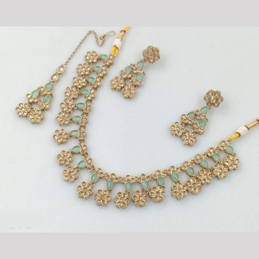 Akruti Collection Gold Plated Neckalce Set