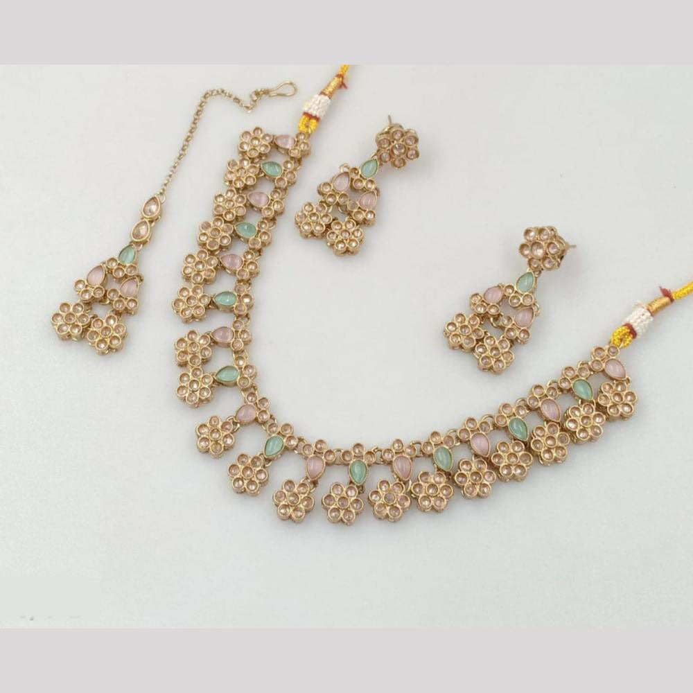 Akruti Collection Gold Plated Neckalce Set